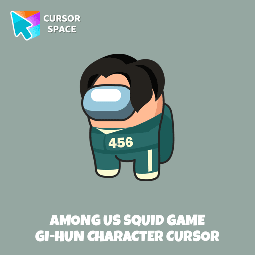Among Us Squid Game Gi-Hun Character cursor pointer cursor